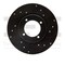Dynamic Friction Co Brake Rotor Drilled And Slotted Black, 633-80054R 633-80054R - alternate 1